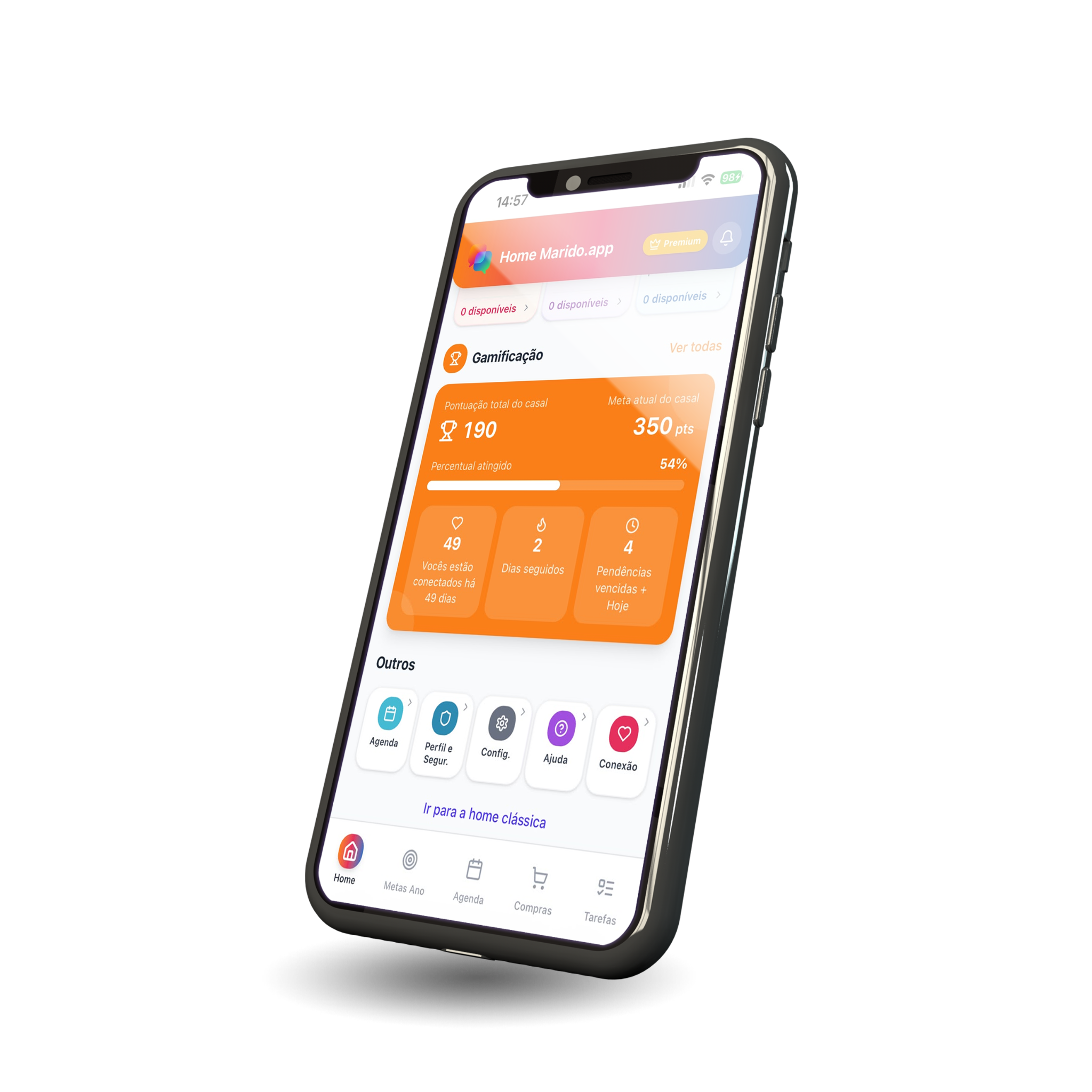 Tela do aplicativo Marido.app